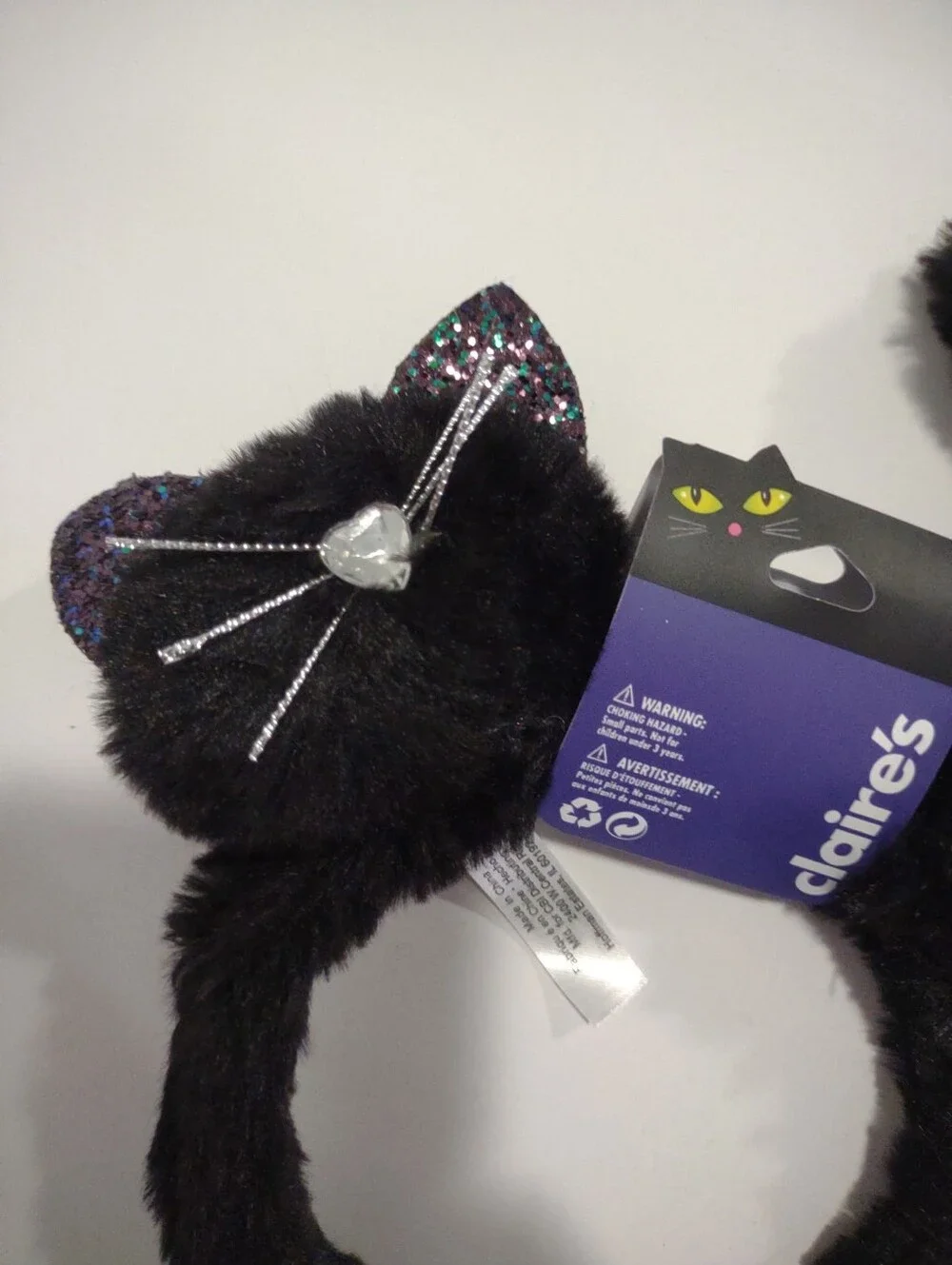 NEW Girls Black Halloween Cat headband